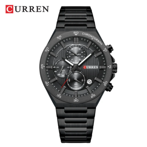 Curren 8481 Luxury Fashion Chronograph Men's Watch – Black