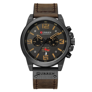 Curren 8314 High Quality Men's Watch – Black Brown