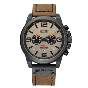 Curren 8314 High Quality Men's Watch – Light Brown