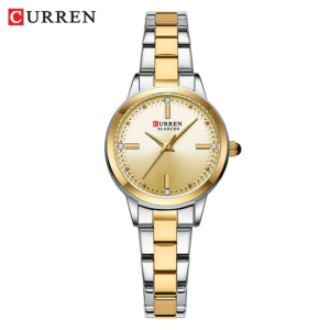 Curren 9094 Luxury Quality Women’s Quartz Watch – Silver Gold Gold