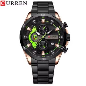 Curren 8402 Luxury Fashion Chronograph Men's Watch – Black